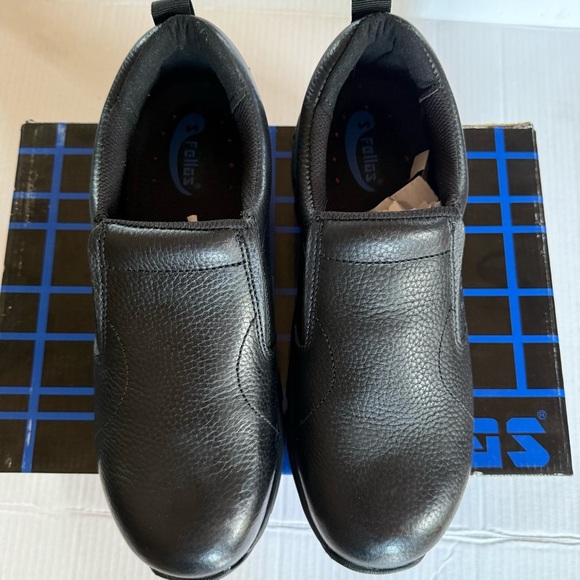 S Fellas Bearcat Comp Toe Men\'s Black Slip-On Loafers Size 9.5 main image 10